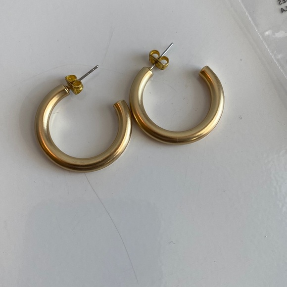 American Eagle Outfitters Jewelry - American Eagle Gold Hoops